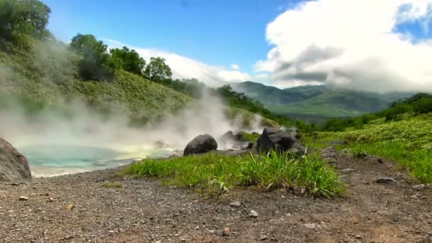 Islas Kuriles Paisaje Vista Panorámica — Vídeo de stock