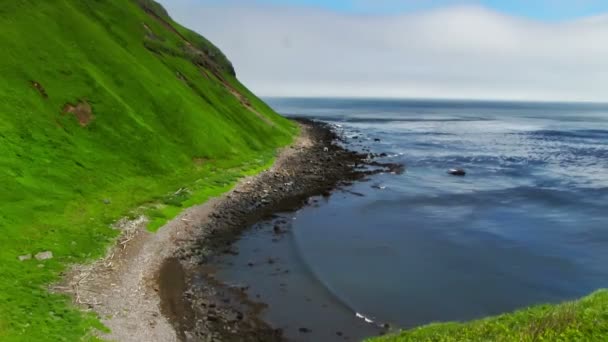 千島列島の風景 風光明媚なビュー — ストック動画