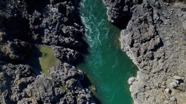 Güçlü Dağ Nehri Manzarası — Stok video
