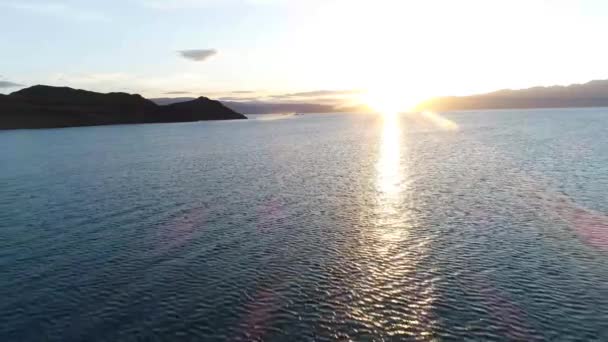 Coucher Soleil Sur Lac Uureg Nuur — Video