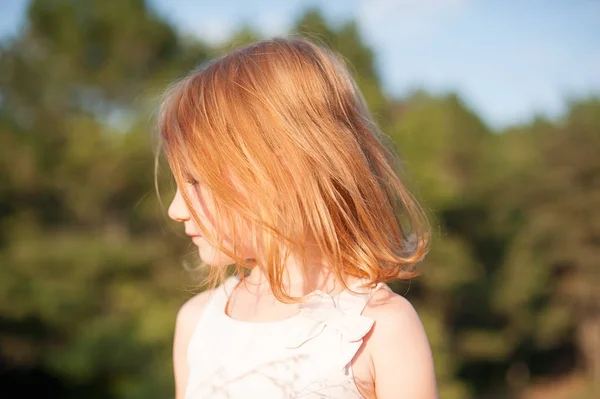 Beautiful red-haired girl — Stock Photo, Image