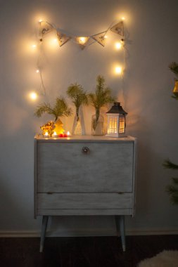 Retro ile komidin ve Noel dekor