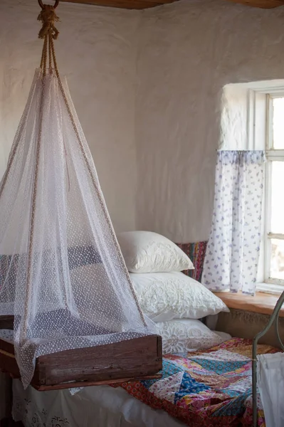 Part of the bedroom in the old Cossack house