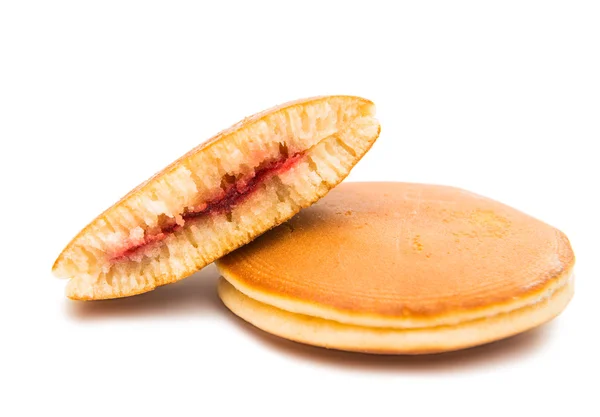 Biscoito com recheio de morango — Fotografia de Stock