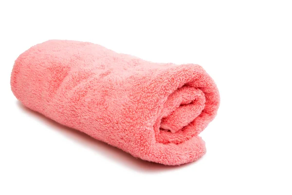 Pink towel hotel — Stock Photo, Image