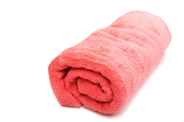 Pink towel hotel — Stock Photo, Image