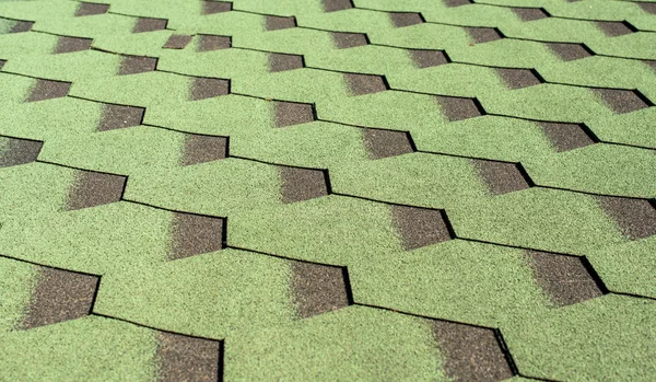 Green and grey roofing — Stock Photo, Image