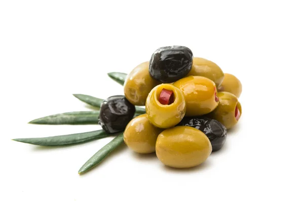 Оливки вегетаріанське харчування — стокове фото