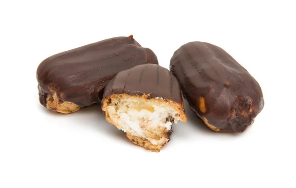 Schokolade eclairs Dessert — Stockfoto