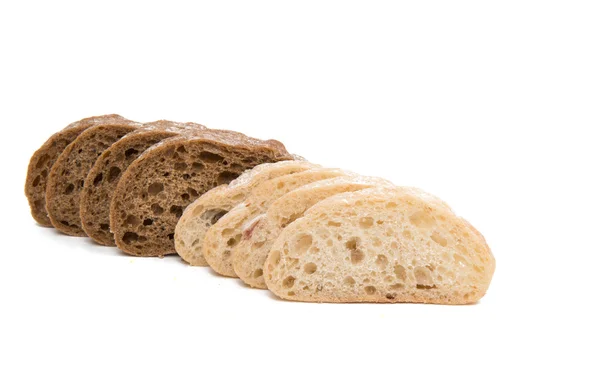 이탈리아 빵 ciabatta 슬라이스 — 스톡 사진