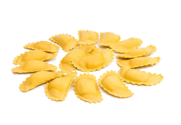 Ravioli pasta isolated — Stock Photo, Image
