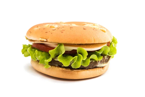 Cheeseburger-Mehlbrötchen — Stockfoto