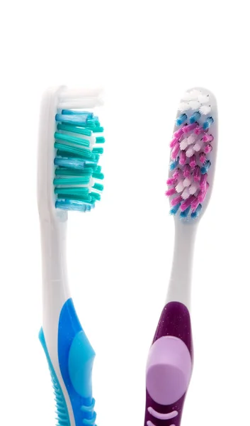 แปรงสีฟันพลาสติก — ภาพถ่ายสต็อก