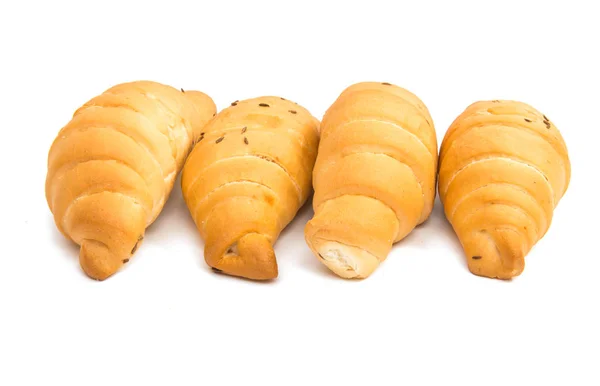 Pãezinhos croissants padaria — Fotografia de Stock