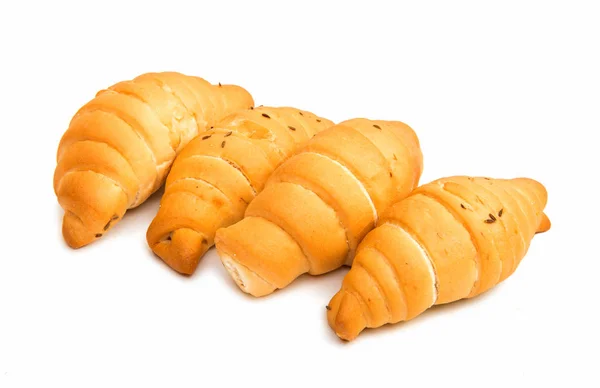Panini croissant panetteria — Foto Stock