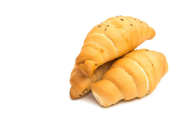 Rolls croissants bakery — Stock Photo, Image