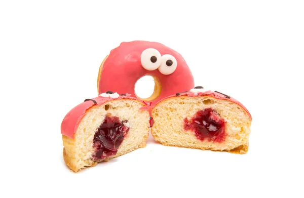 Glasierte Donuts Bäckerei — Stockfoto