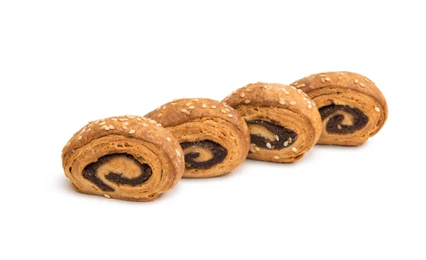 Cookies bevattnas med sesamfrön — Stockfoto