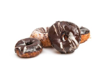 çikolatalı çörek izole 