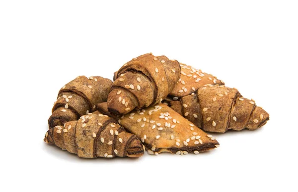 Galletas rociadas con semillas de sésamo — Foto de Stock