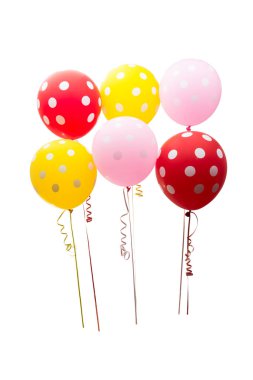 izole renkli balonlar 