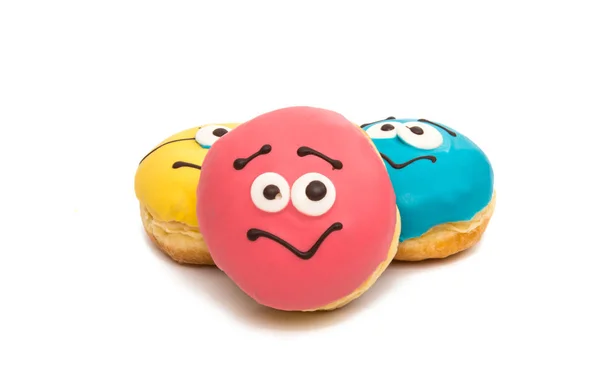 Homemade donuts into the glaze — Stock Photo, Image