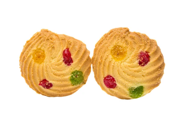 Biscuits avec gelée colorée isolé — Photo