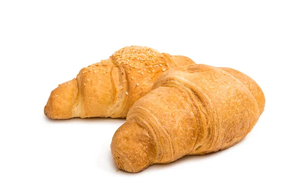 Braunes großes Croissant — Stockfoto