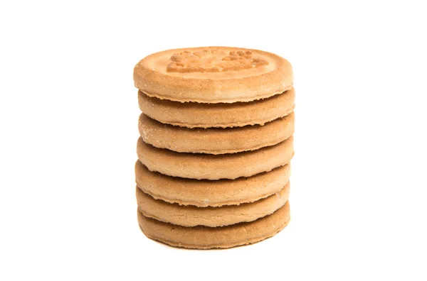 Tereyağlı kurabiye izole — Stok fotoğraf