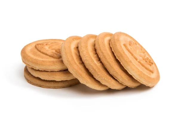 Smör cookies isolerade — Stockfoto