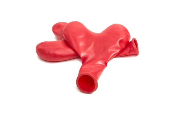 Rood hart lucht ballonnen — Stockfoto