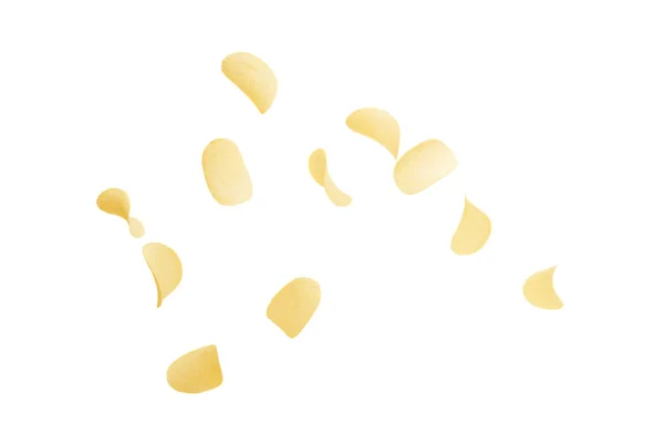 Aardappelchips geïsoleerd — Stockfoto