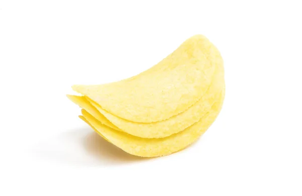 Aardappelchips geïsoleerd — Stockfoto