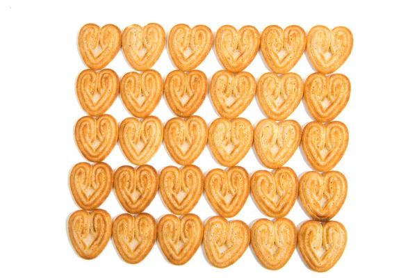 Pliki cookie słodkie serca — Zdjęcie stockowe
