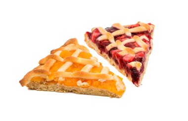 bir dilim meyve pasta 