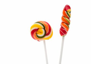 Colorful spiral lollipop lolly pop  clipart