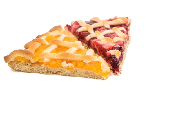 Um pedaço de torta de frutas — Fotografia de Stock