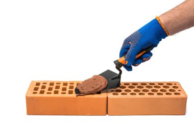 izole kırmızı tuğla 