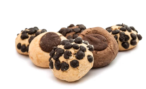Cookies com gotas de chocolate — Fotografia de Stock