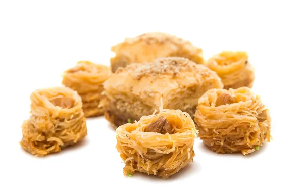 Baklava with walnuts isolated — Stock Photo, Image