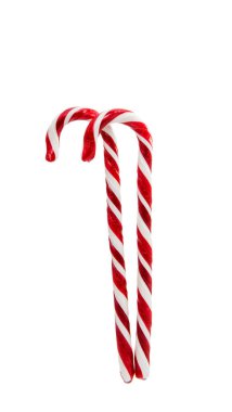 Kırmızı Noel candy izole 