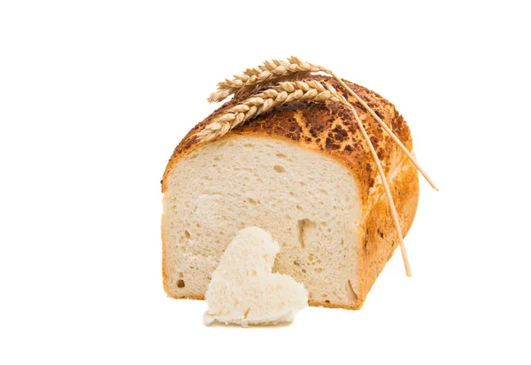 Pane bianco artigianale italiano — Foto Stock