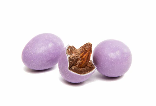 Almonds in chocolate glaze — Stock Photo, Image