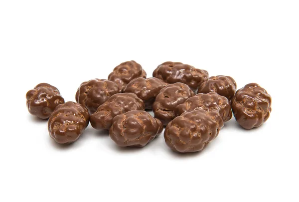 Amandelen in chocolade glazuur — Stockfoto