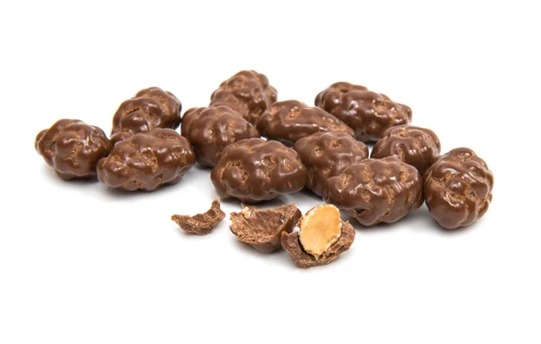 Migdały w polewą czekoladową — Zdjęcie stockowe