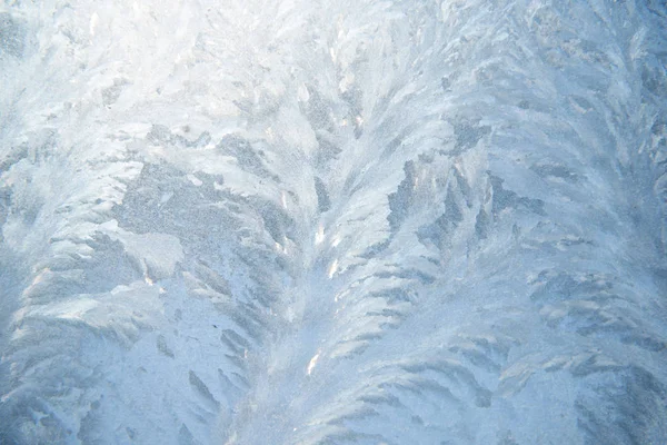 Modèle de givre sur verre — Photo