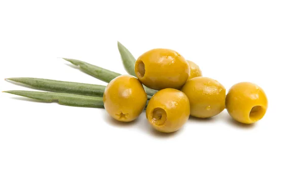 Olives espagnoles isolées — Photo