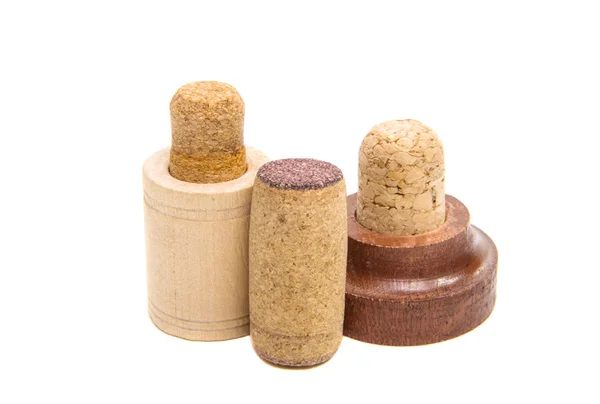 Corks for bottles isolated — Stock Photo, Image