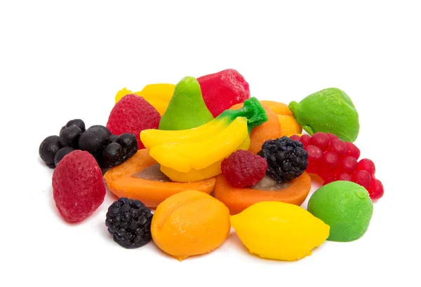 Желе десерт фрукти — стокове фото