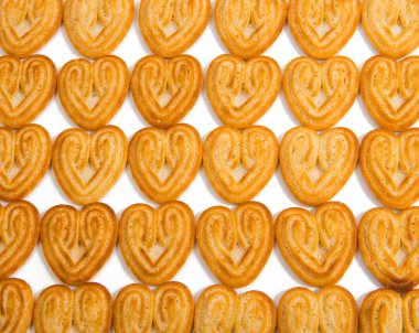 pişmiş hamur işi Kalpler